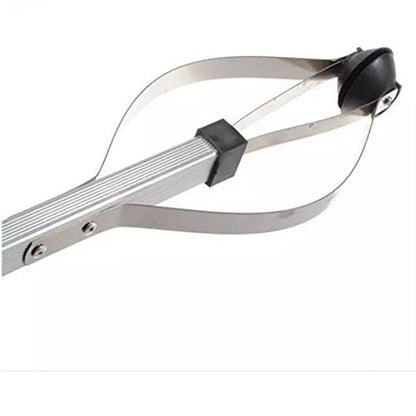 Reacher Grabber Tool 32-Inch Foldable 2-Pack - Aluminum Alloy Extender with Rubber Suction Cup Grippers, Safety Lock & Ergonomic Pistol Handle for Home, Garden and Outdoor Use