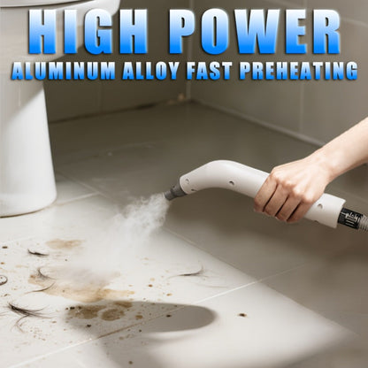 Steam Cleaner, 1200W Handheld High-Temperature Model with Flexible Hose and Interchangeable Cleaning Attachments