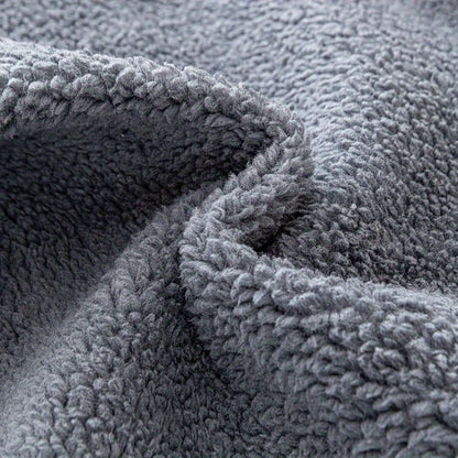 Sofa Cover Thick Plush Shearling Panels with Animal and Bone Embroidery and Non-Slip Feature for 2 to 4 Seats