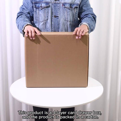 Trading Card Storage Box 12 Drawer with 50 Dividers – Large Cardboard Card Organizer for Sports Cards Baseball Pokemon TCG Playing Cards Collector Gift