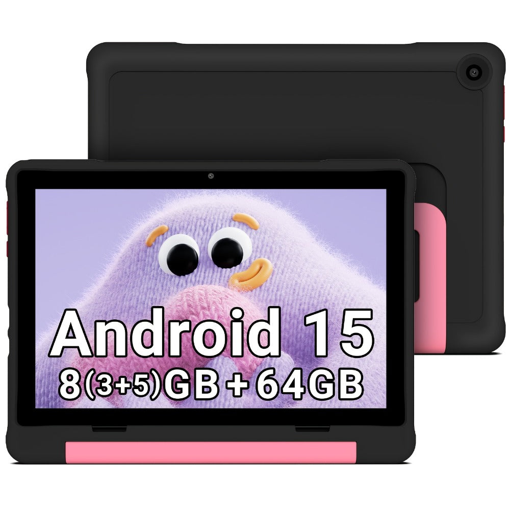 Kids Tablet Apolosign 10.1 Inch with Android 15, 8GB RAM, 64GB Storage, WiFi 6 and 1280x800 Display