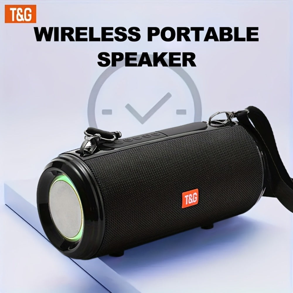 TG537 Portable Bluetooth Speaker with TWS Stereo Pairing, Hands-Free Calling, TF Card & USB Playback