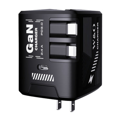 GaN Wall Charger 120W Fast with Retractable Built-In Cable & Foldable Plug – Compact Portable Travel USB-C Adapter for iPhone 17 16 15 14 Pro Max, Samsung Galaxy Ultra, Android Devices, 6 Colors