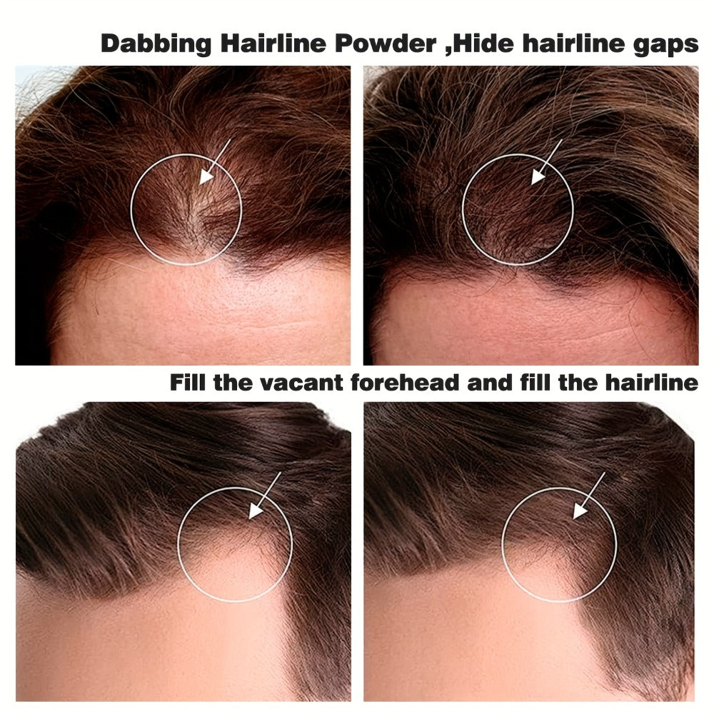 Beard Touch-Up Powder for Men - Instant Gray Coverage Beard Filler for Sparse Patchy Beard Eyebrows Hairline Temples Natural Finish Skin Friendly Long Lasting 5 Colors Available