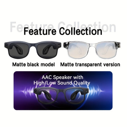 Smart Glasses 8MP Dual-Camera Eyewear with 1080P Video, Three Interchangeable Lenses and 290mAh Battery