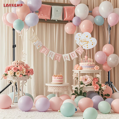 Telescoping Photography Backdrop Stand with LM-2020 and LM-2630c Size Options for 79 x 79 or 118 x 102-Inch Frames