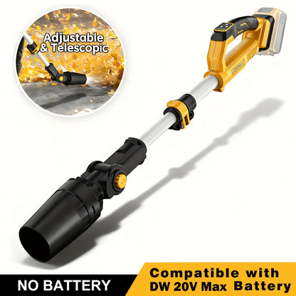 Cordless Leaf Blower Bare Tool for DeWalt 20V Max Battery Platform with Telescoping Tube and Adjustable Outlet