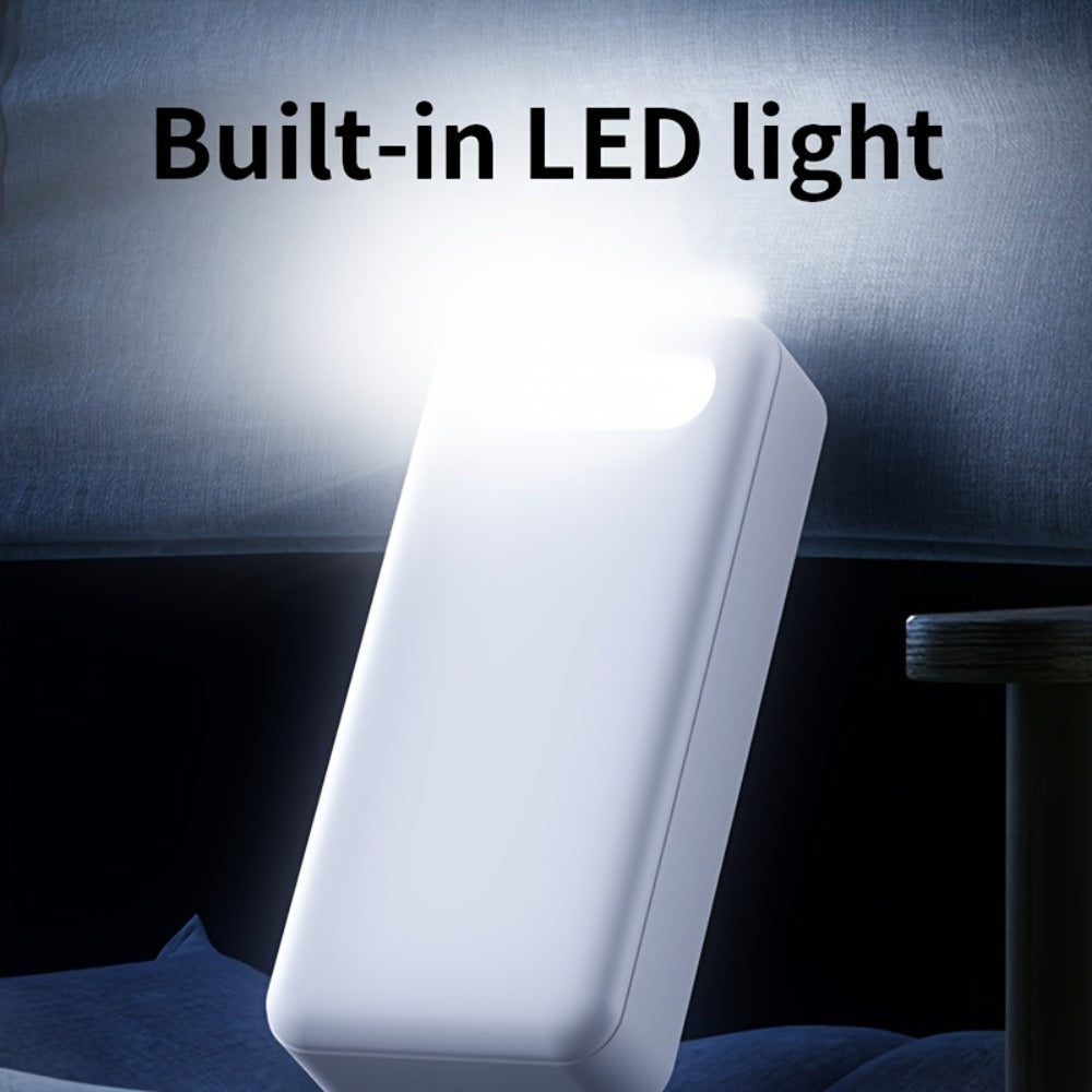Power Bank 60000mAh 22.5W with Multi-Device Port Layout, LED Light and Digital Display in Three Colors
