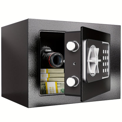 Fingerprint Safe Box with Password and Key Lock 0.3 0.8 1.13 1.71 Cu Ft Home Security Safe for Money Documents Passports Jewelry Bedroom Office Bedside Electronic Combination Lock Steel Safe