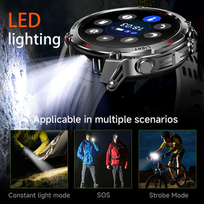 Smart Watch 1.46-Inch Round GPS Display with 3ATM Rating, Wireless Calling and Eight Strap Styles