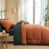 Burnt Orange And Dark Grey