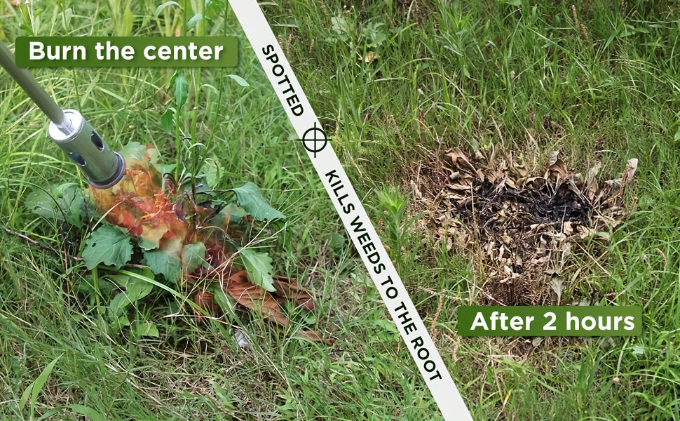 Propane Weed Torch | Flame Weeder Ice Melter Outdoor Roof Driveway