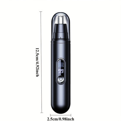Rechargeable Nose, Ear and Eyebrow Hair Trimmer with LED Display in Two Exact Checkout Configurations