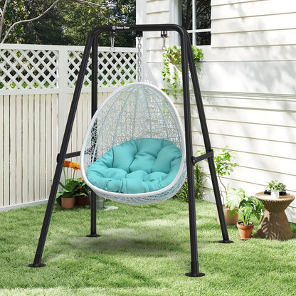 1.3-Inch Foldable Hammock Chair Stand with Weather-Resistant Finish and Tool-Free Assembly detail image - detail view 10