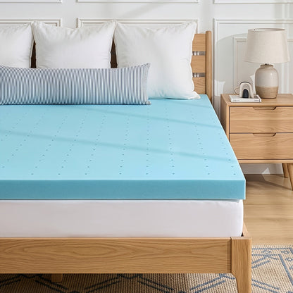 Mattress Topper shown in the 2 Inch-Blue, Full option