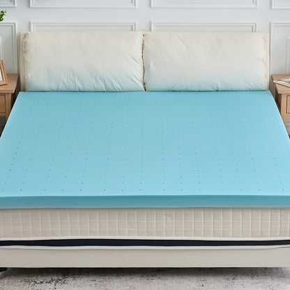 Mattress Topper shown in the 3.8 Inch-Blue, Twin XL option