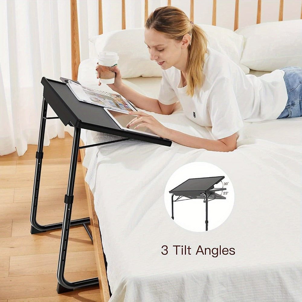 1-Pack Foldable TV Tray Table with Adjustable Height for Closet detail image - detail view 3