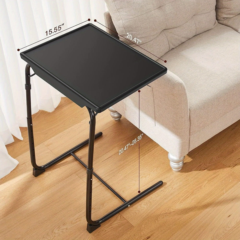 1-Pack Foldable TV Tray Table with Adjustable Height for Closet detail image - detail view 5