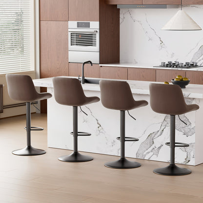 Bar Stool shown in the Brown, Set Of 4pcs option