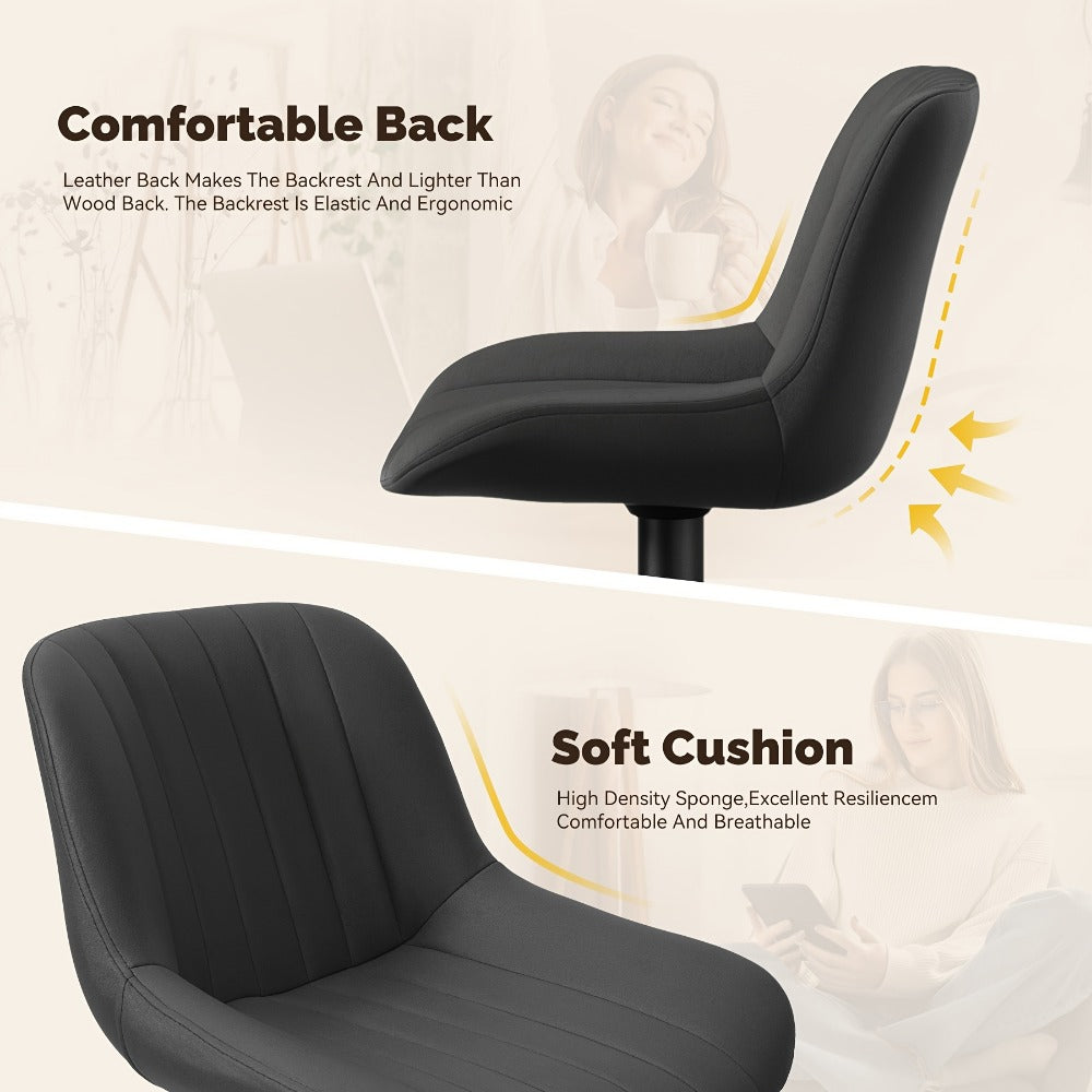 1-Piece Set Upholstered Bar Stool with Adjustable Height and Footrest for Kitchen detail image - detail view 9