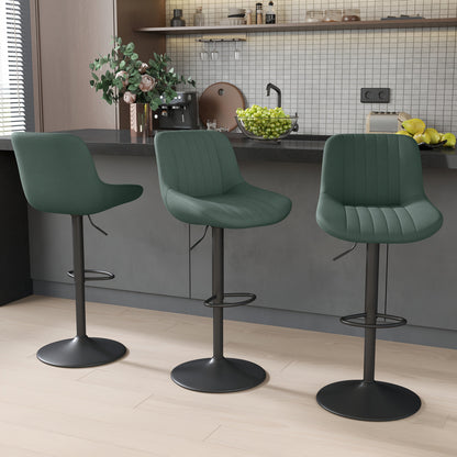 Bar Stool shown in the Green, Set Of 3pcs option