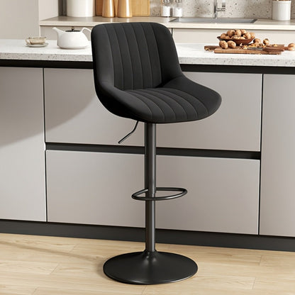 Bar Stool, Counter Height Bar Stools Set of 1 2 3 4 Adjustable Swivel Upholstered shown in the main product view