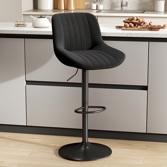 Bar Stool, Counter Height Bar Stools Set of 1 2 3 4 Adjustable Swivel Upholstered shown in the main product view