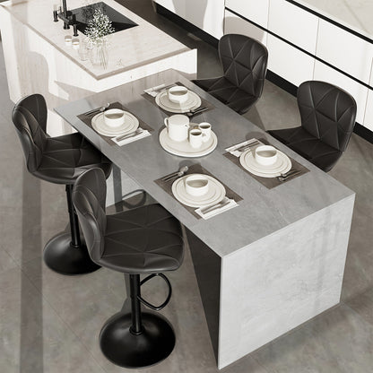 Bar Stool shown in the Black, Set Of 4pcs option