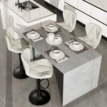 1-Piece Set Upholstered Bar Stool with Adjustable Height and Padded Seat detail image - detail view 14