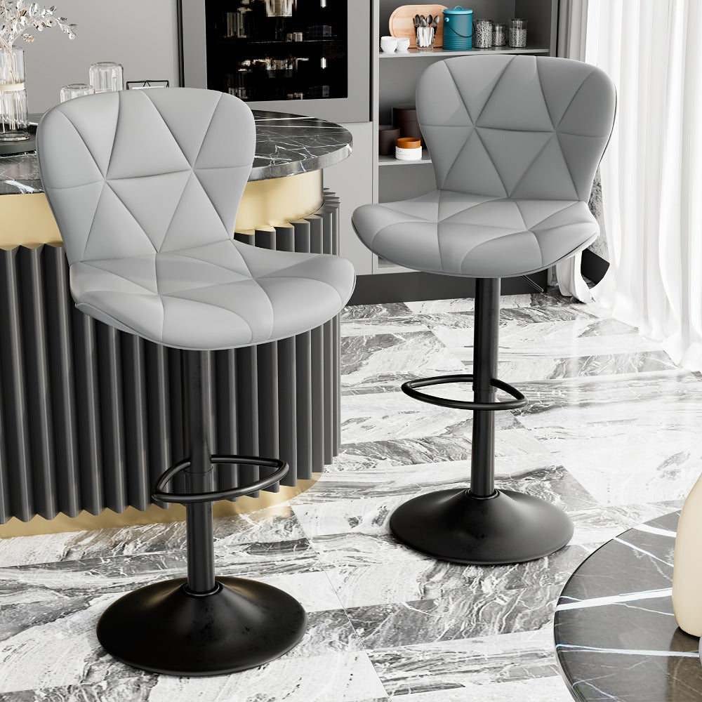 1-Piece Set Upholstered Bar Stool with Adjustable Height and Padded Seat detail image - detail view 21