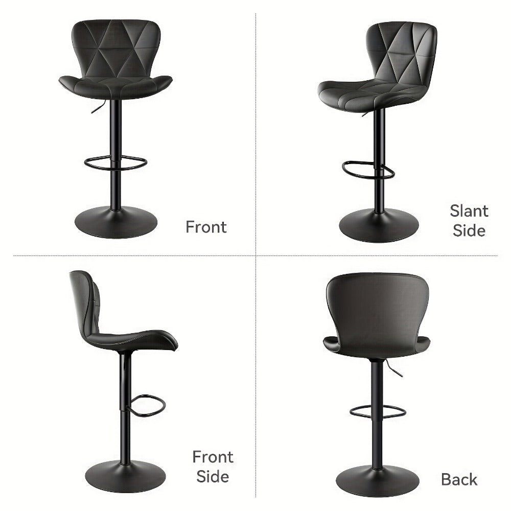 1-Piece Set Upholstered Bar Stool with Adjustable Height and Padded Seat detail image - detail view 6
