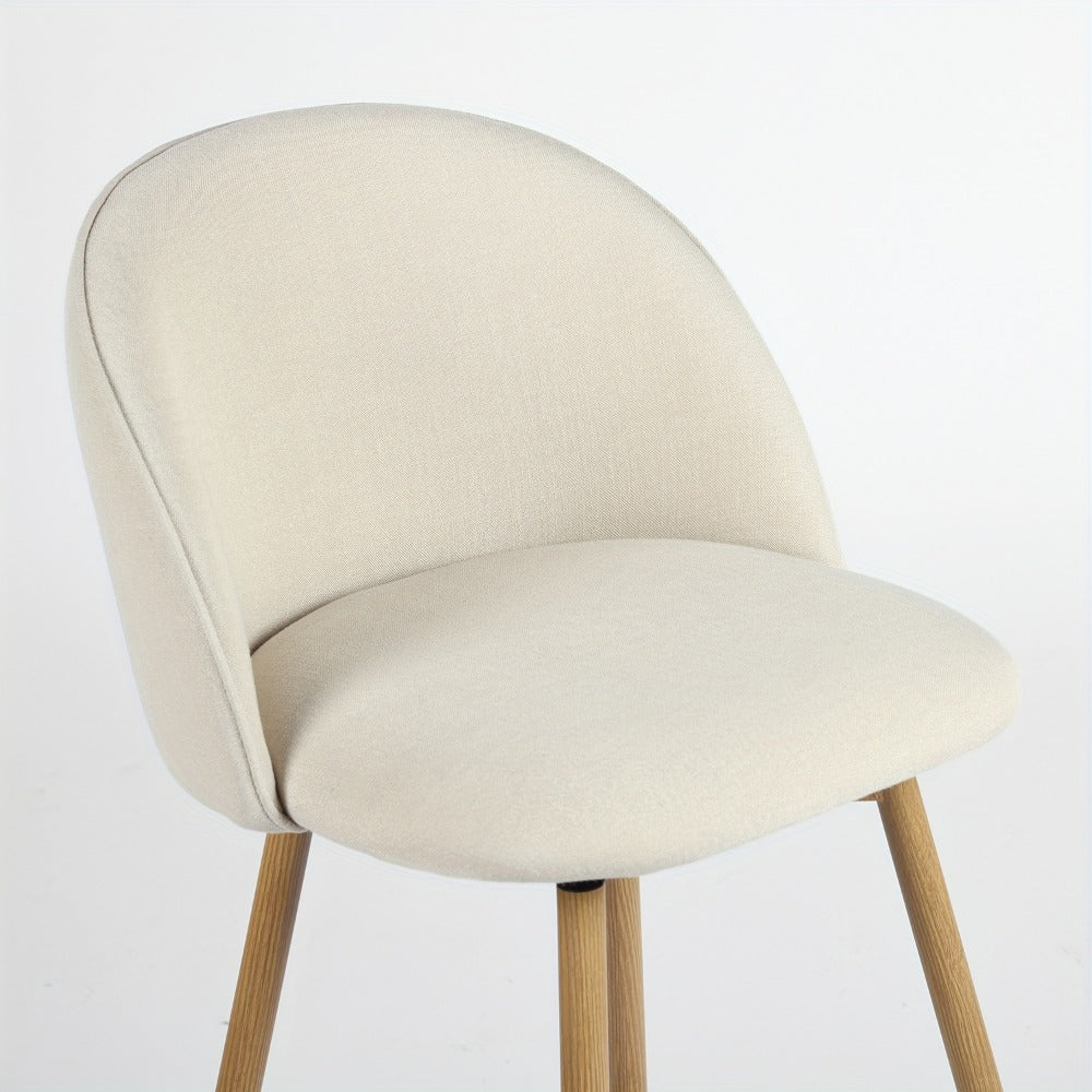 1-Piece Set Upholstered Counter Stool with Footrest and Padded Seat for Kitchen detail image - detail view 3