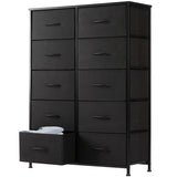 Black 10 drawers