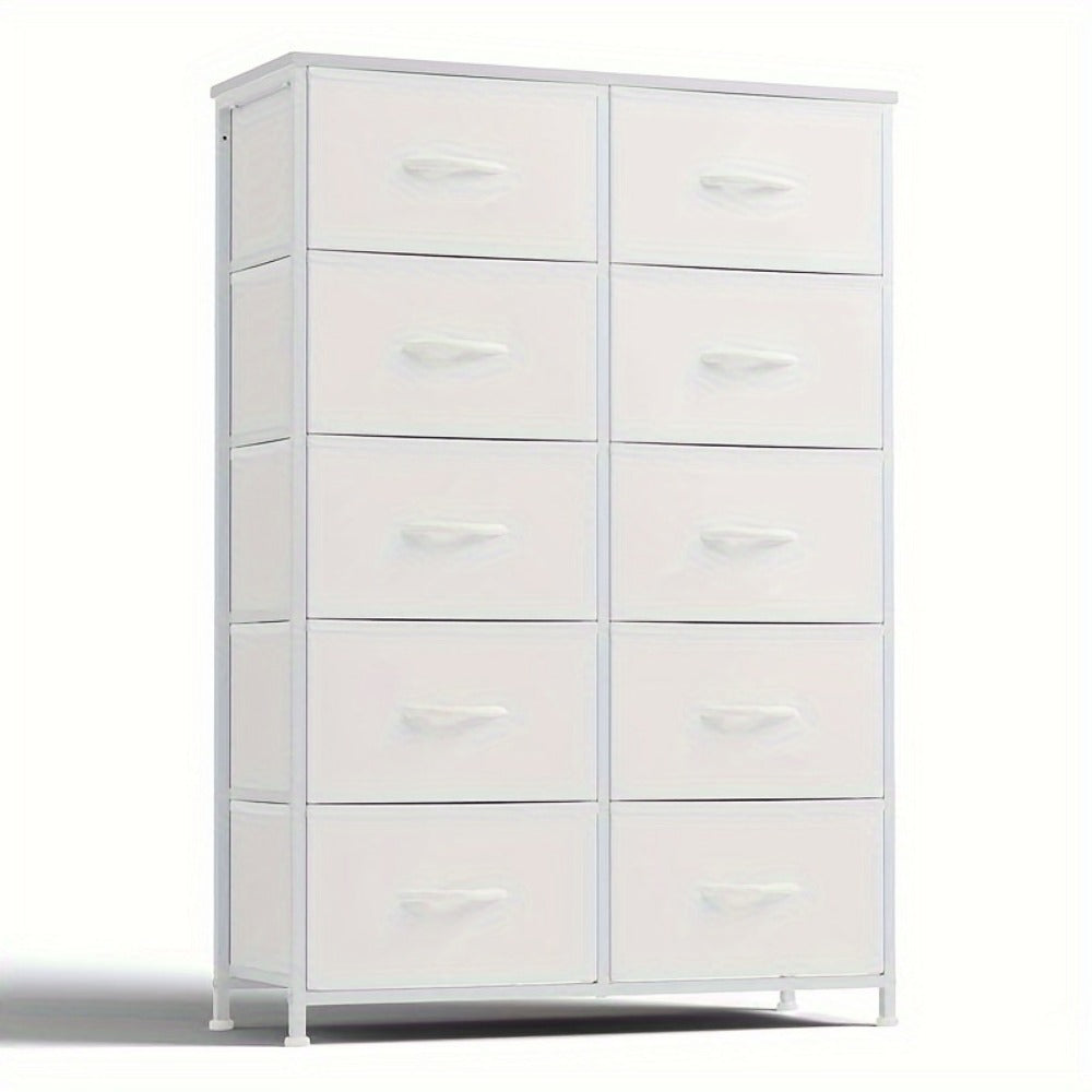 10-Drawer Wood Dresser, Drawer Storage Cabinet for Organized Everyday Storage in Bedroom detail image - detail view 15