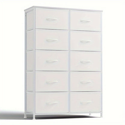 10-Drawer Wood Dresser, Drawer Storage Cabinet for Organized Everyday Storage in Bedroom detail image - detail view 15