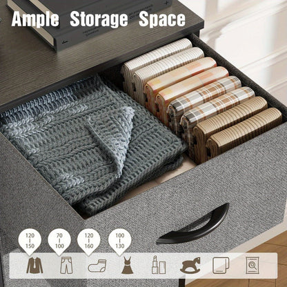 10-Drawer Wood Dresser, Drawer Storage Cabinet for Organized Everyday Storage in Bedroom detail image - detail view 24