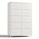 White 10 drawers