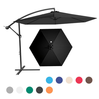 Cantilever Patio Umbrella shown in the Black option