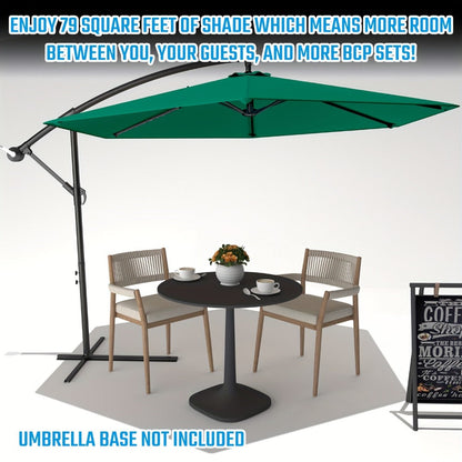 10-Foot Heavy-Duty Cantilever Patio Umbrella with Tilt Adjustment detail image - detail view 10