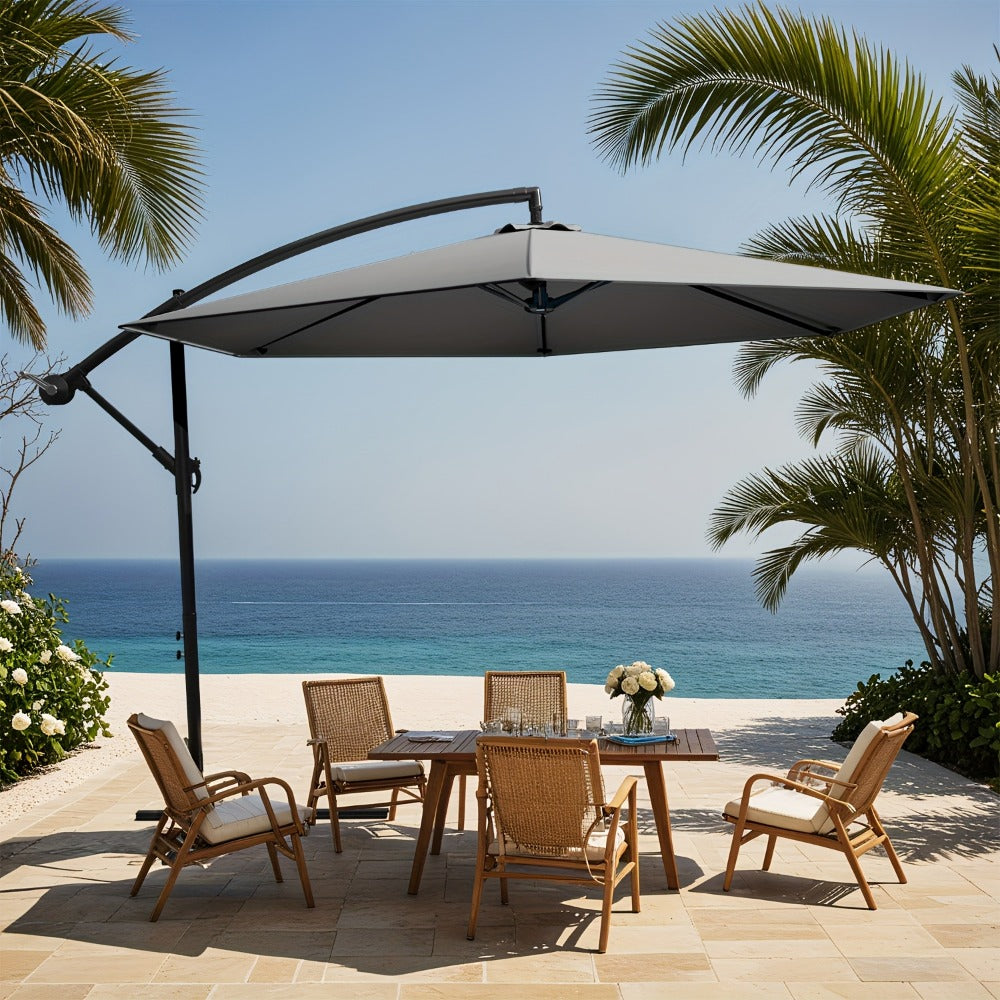 10-Foot Heavy-Duty Cantilever Patio Umbrella with Tilt Adjustment detail image - detail view 14