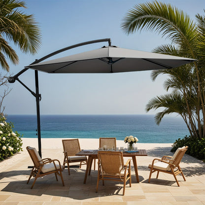 10-Foot Heavy-Duty Cantilever Patio Umbrella with Tilt Adjustment detail image - detail view 14