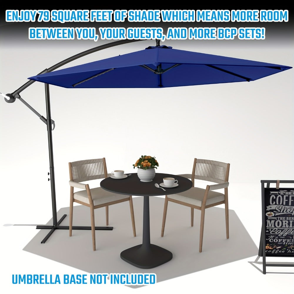 10-Foot Heavy-Duty Cantilever Patio Umbrella with Tilt Adjustment detail image - detail view 18