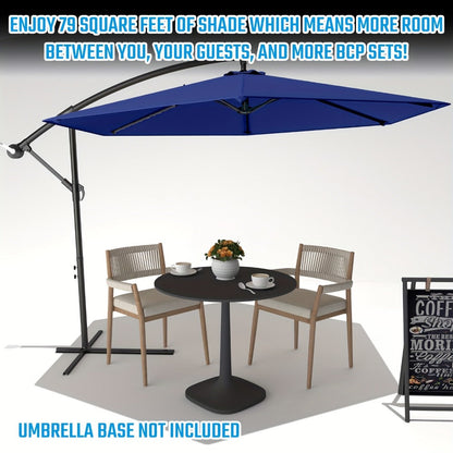 10-Foot Heavy-Duty Cantilever Patio Umbrella with Tilt Adjustment detail image - detail view 18