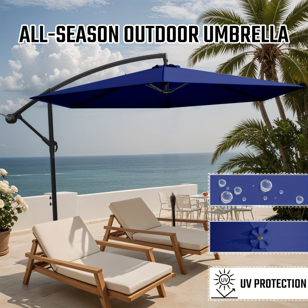 10-Foot Heavy-Duty Cantilever Patio Umbrella with Tilt Adjustment detail image - detail view 19