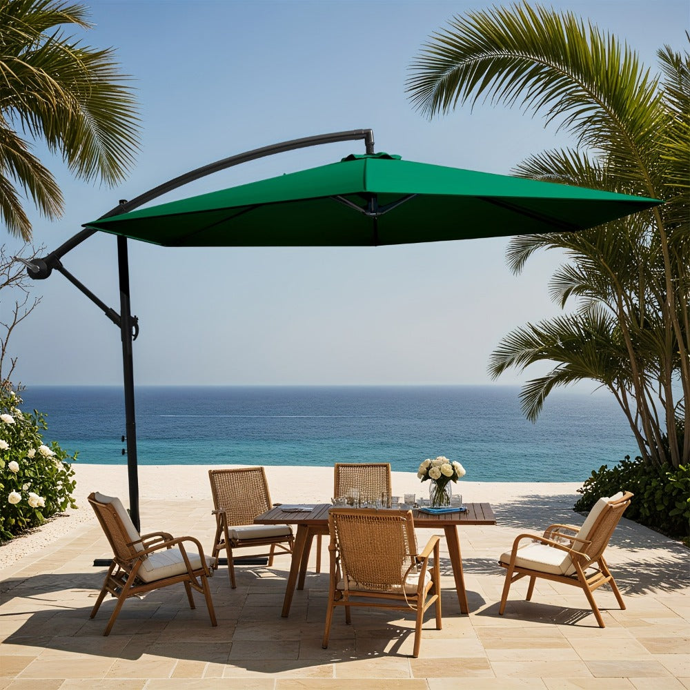 10-Foot Heavy-Duty Cantilever Patio Umbrella with Tilt Adjustment detail image