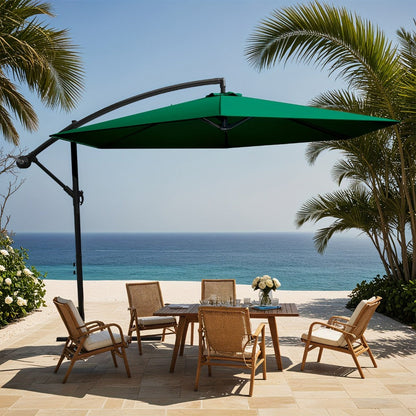 10-Foot Heavy-Duty Cantilever Patio Umbrella with Tilt Adjustment detail image