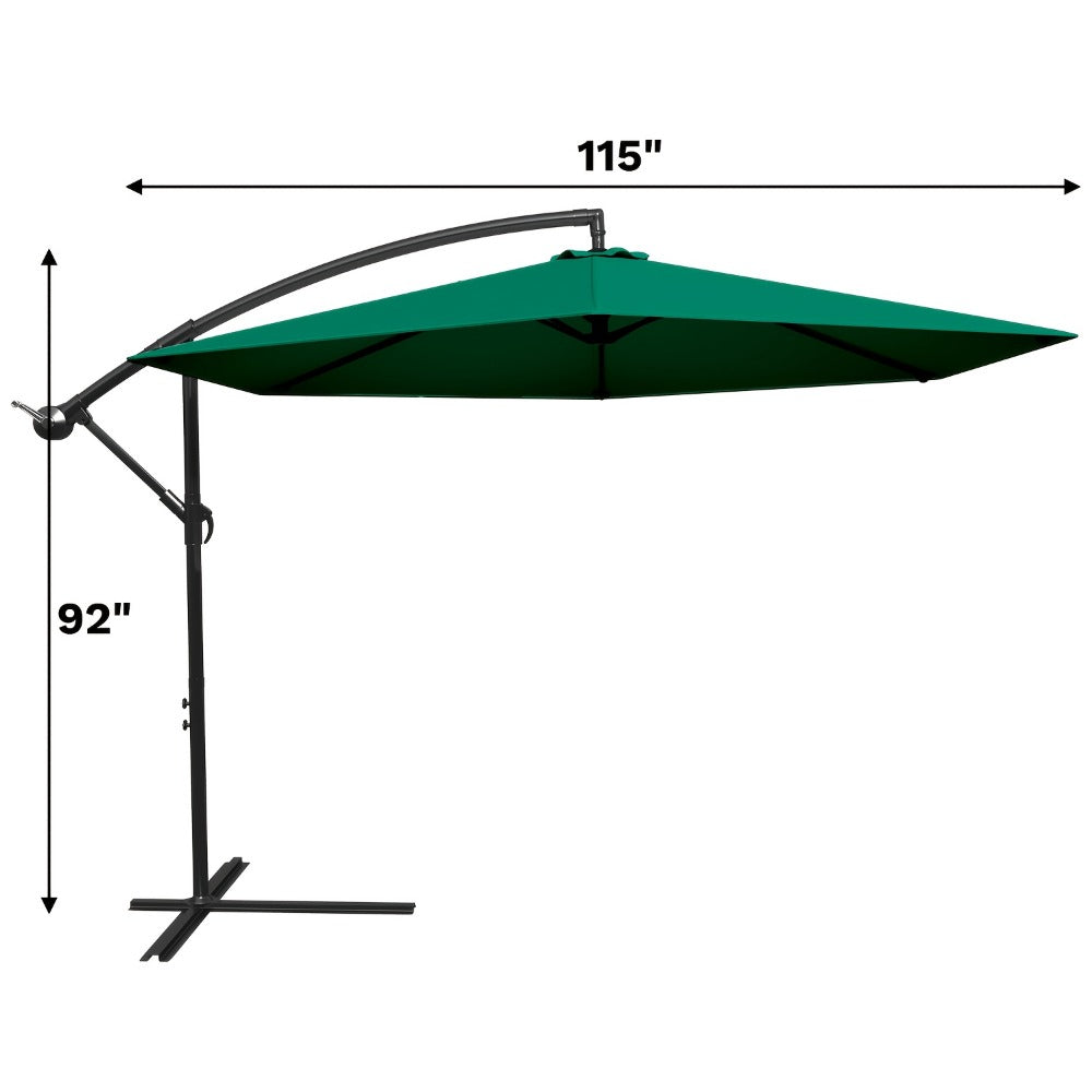 10-Foot Heavy-Duty Cantilever Patio Umbrella with Tilt Adjustment detail image - detail view 4