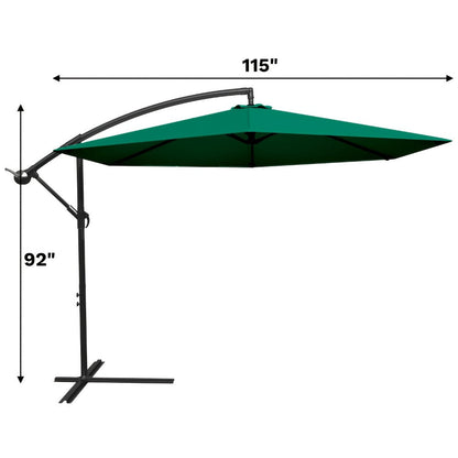 10-Foot Heavy-Duty Cantilever Patio Umbrella with Tilt Adjustment detail image - detail view 4