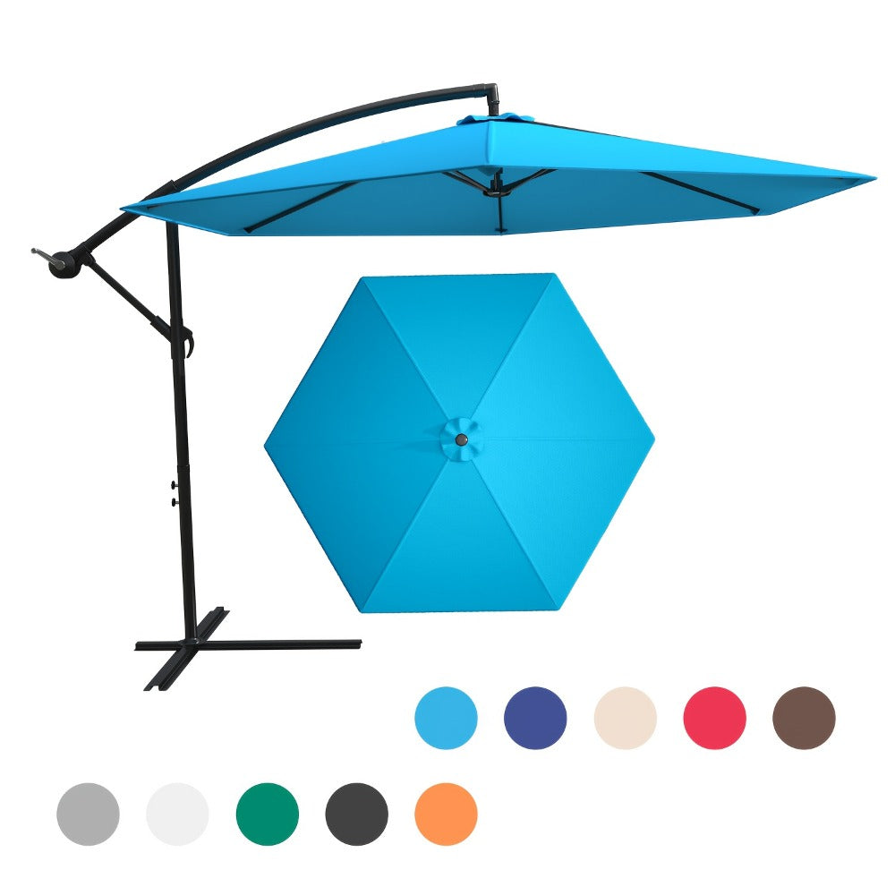 10-Foot Heavy-Duty Cantilever Patio Umbrella with Tilt Adjustment detail image - detail view 5