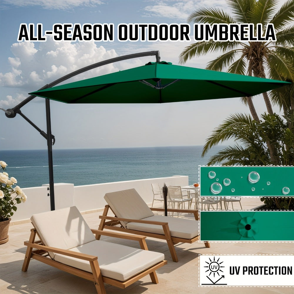 10-Foot Heavy-Duty Cantilever Patio Umbrella with Tilt Adjustment detail image - detail view 6